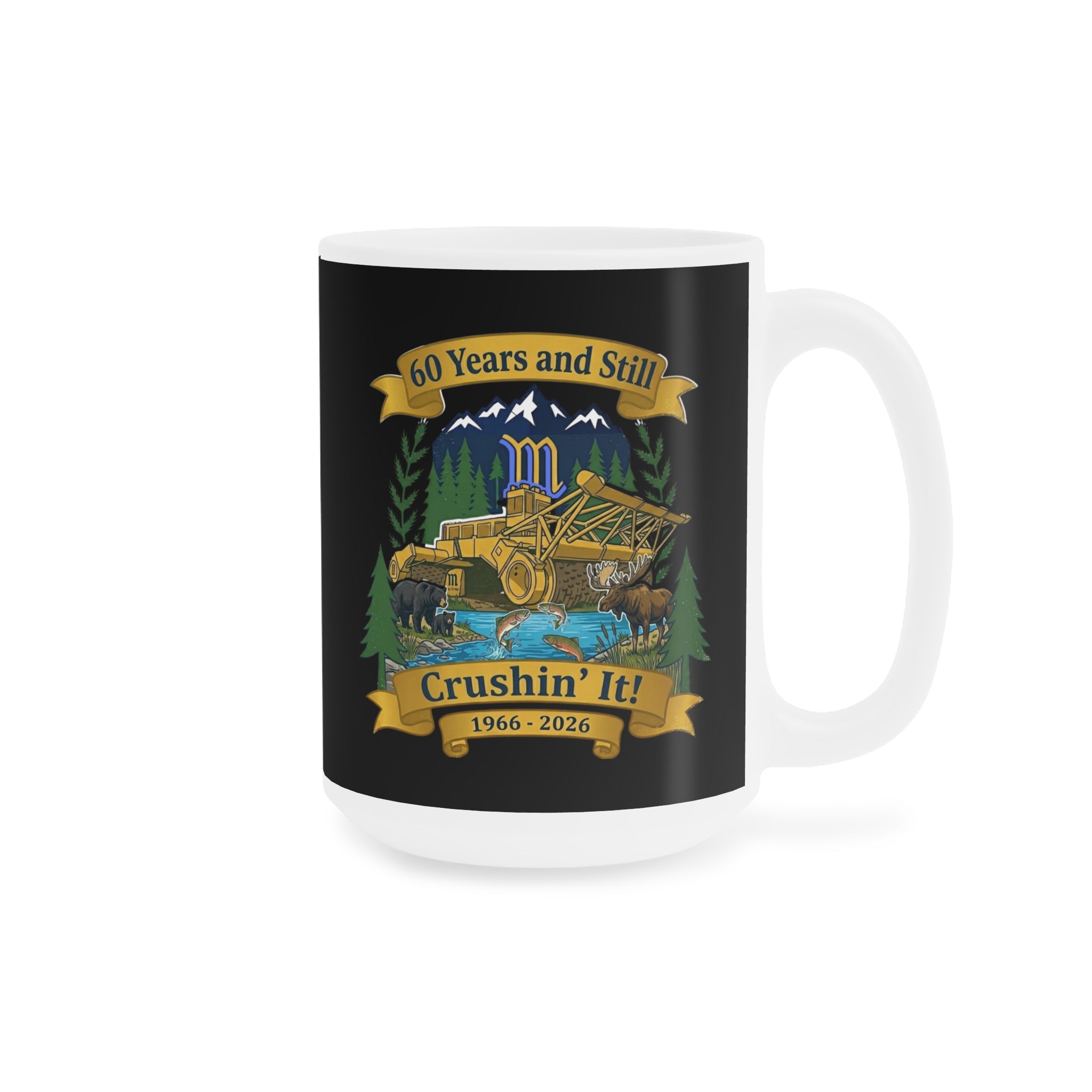 Mackenzie BC 60th Anniversary Commemorative 15oz Mug