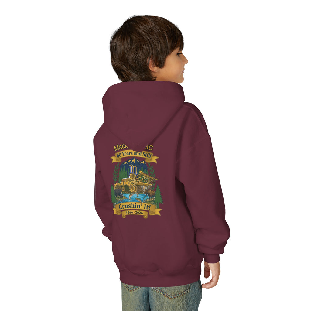 Mackenzie 60th "Crushin' It" & Wildlife Warning Kids Hoodie (Dark Edition)