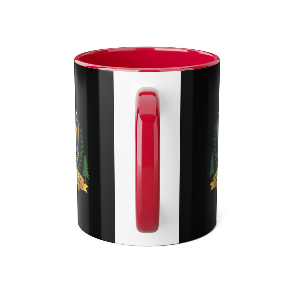Tri-Color Mackenzie BC 60th Anniversary Ceramic Mug — “60 Years and Still Crushin' It! 1966–2026”