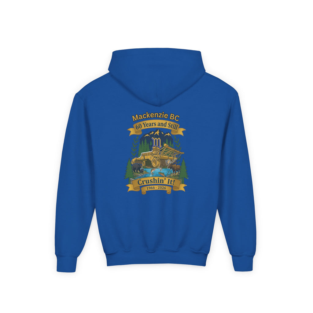 Mackenzie 60th "Crushin' It" & Wildlife Warning Kids Hoodie (Dark Edition)