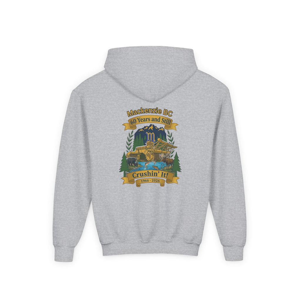 2 Design Youth Grey Hoodie — Mackenzie 60th Wildlife + Crushin it!