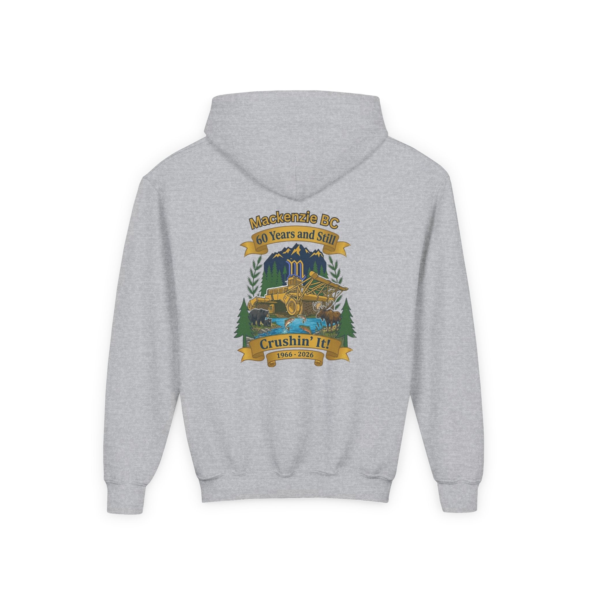 2 Design Youth Grey Hoodie — Mackenzie 60th Wildlife + Crushin it!