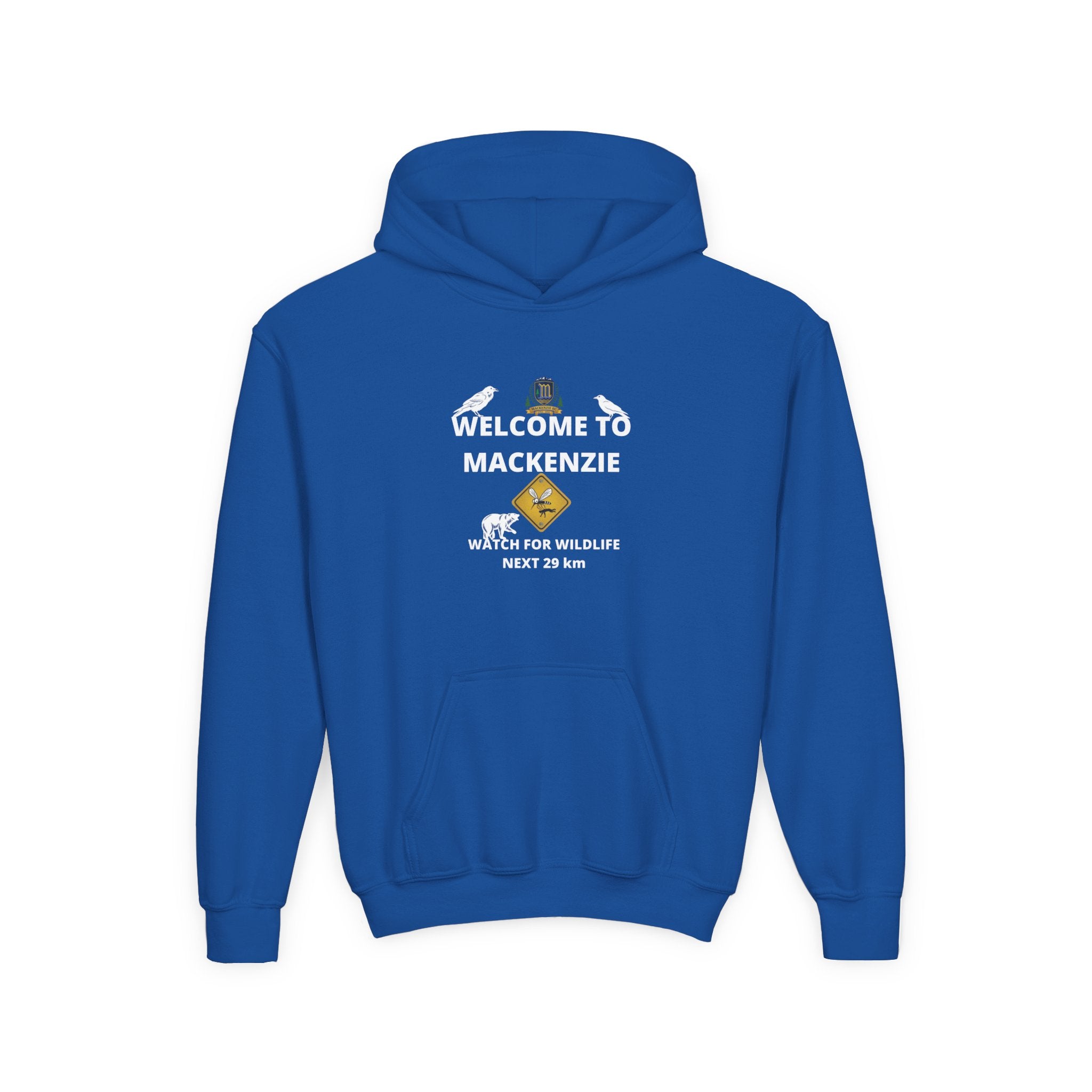 Mackenzie 60th "Crushin' It" & Wildlife Warning Kids Hoodie (Dark Edition)