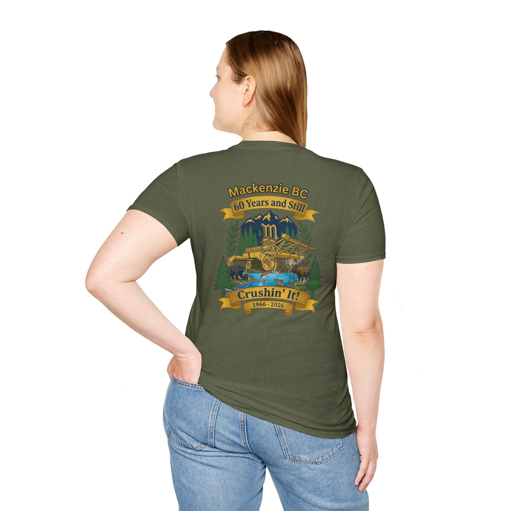 2 Design T-Shirt — "60 Years and Still Crushin' It!"