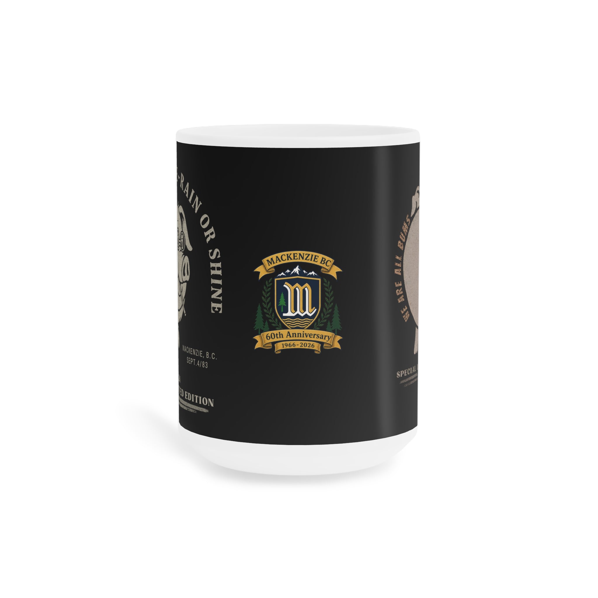 Pig Day 7 15oz Mug — 'Swill and Swine • Rain or Shine'