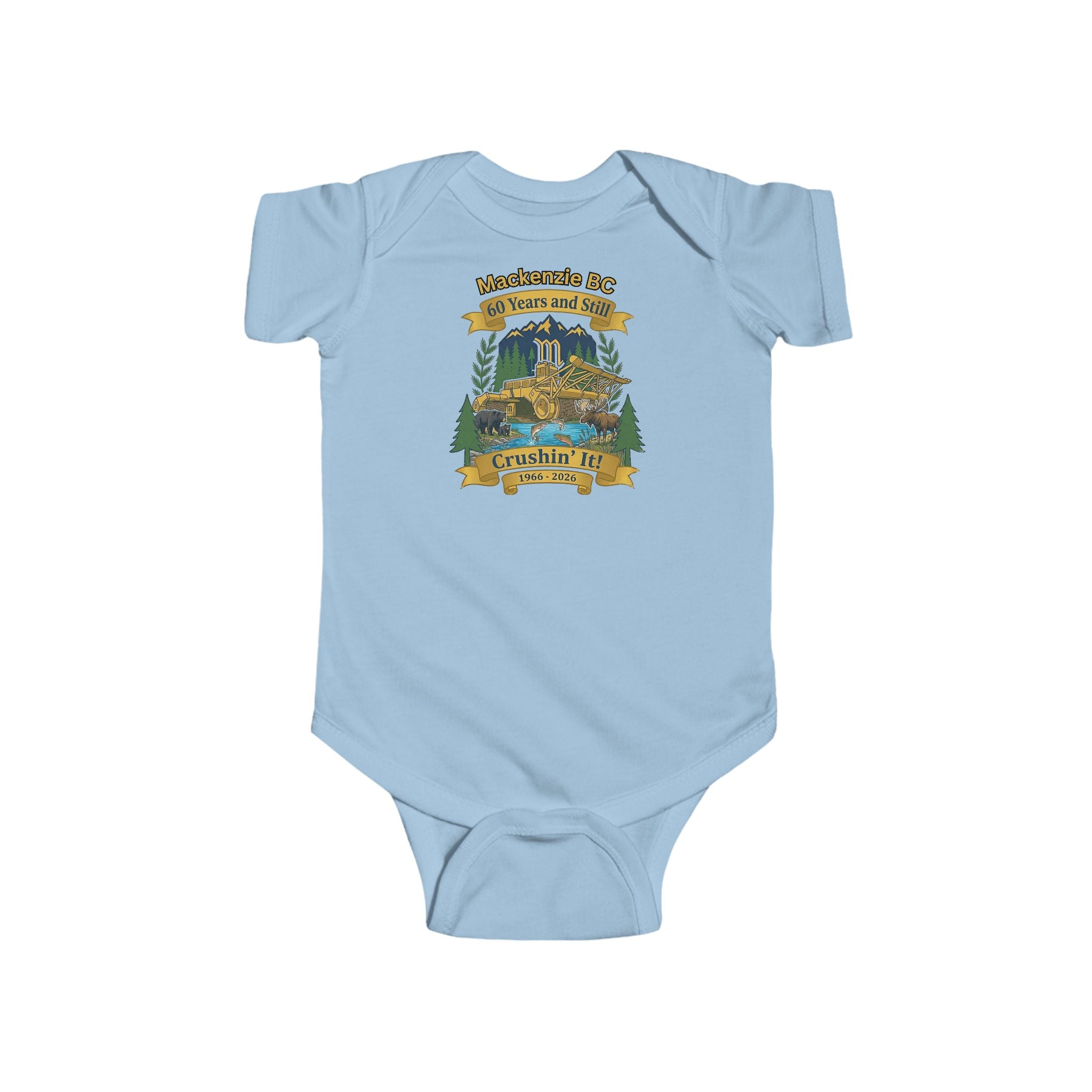 Vintage Camper Baby Onesie – "Wanderin' for Roam and Shine"