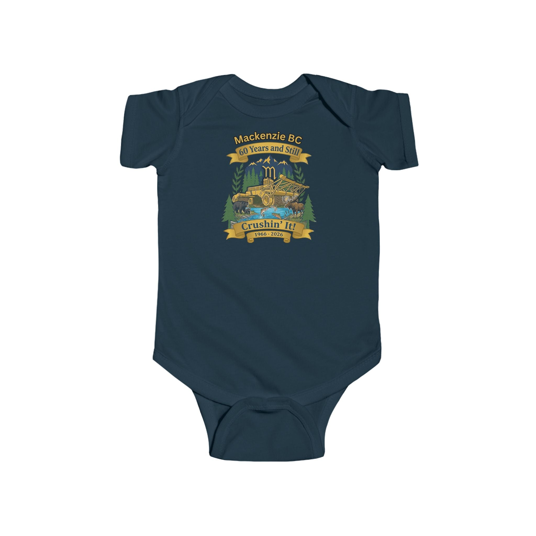 Vintage Camper Baby Onesie – "Wanderin' for Roam and Shine"