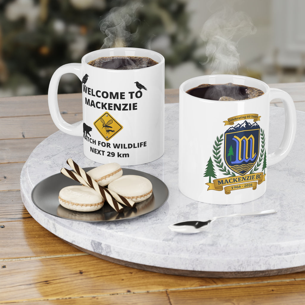 Mug — 'Welcome to Mackenzie: Watch for Wildlife (Next 29 km)'  Coffee Cup
