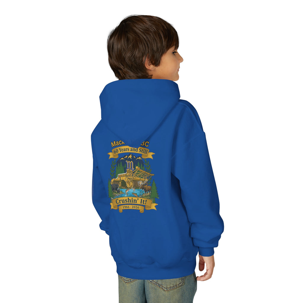 Mackenzie 60th "Crushin' It" & Wildlife Warning Kids Hoodie (Dark Edition)