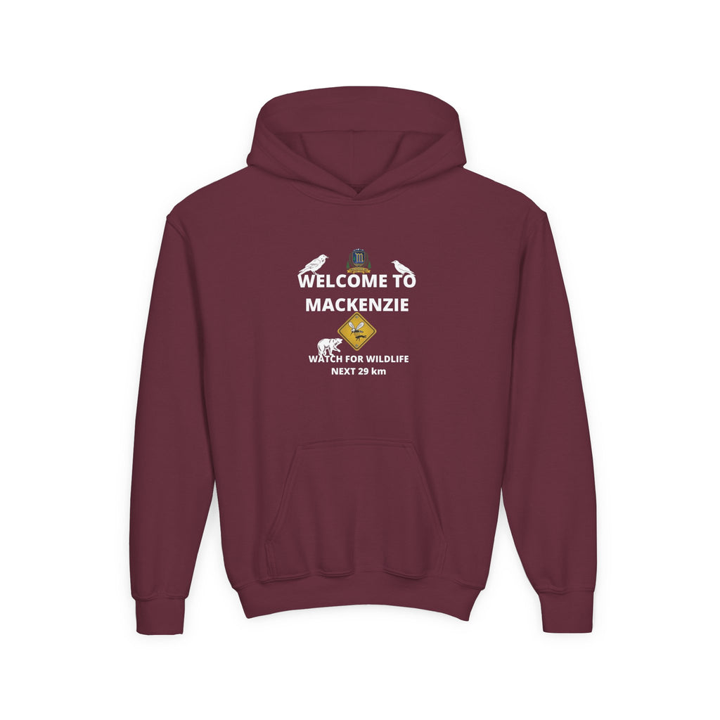Mackenzie 60th "Crushin' It" & Wildlife Warning Kids Hoodie (Dark Edition)