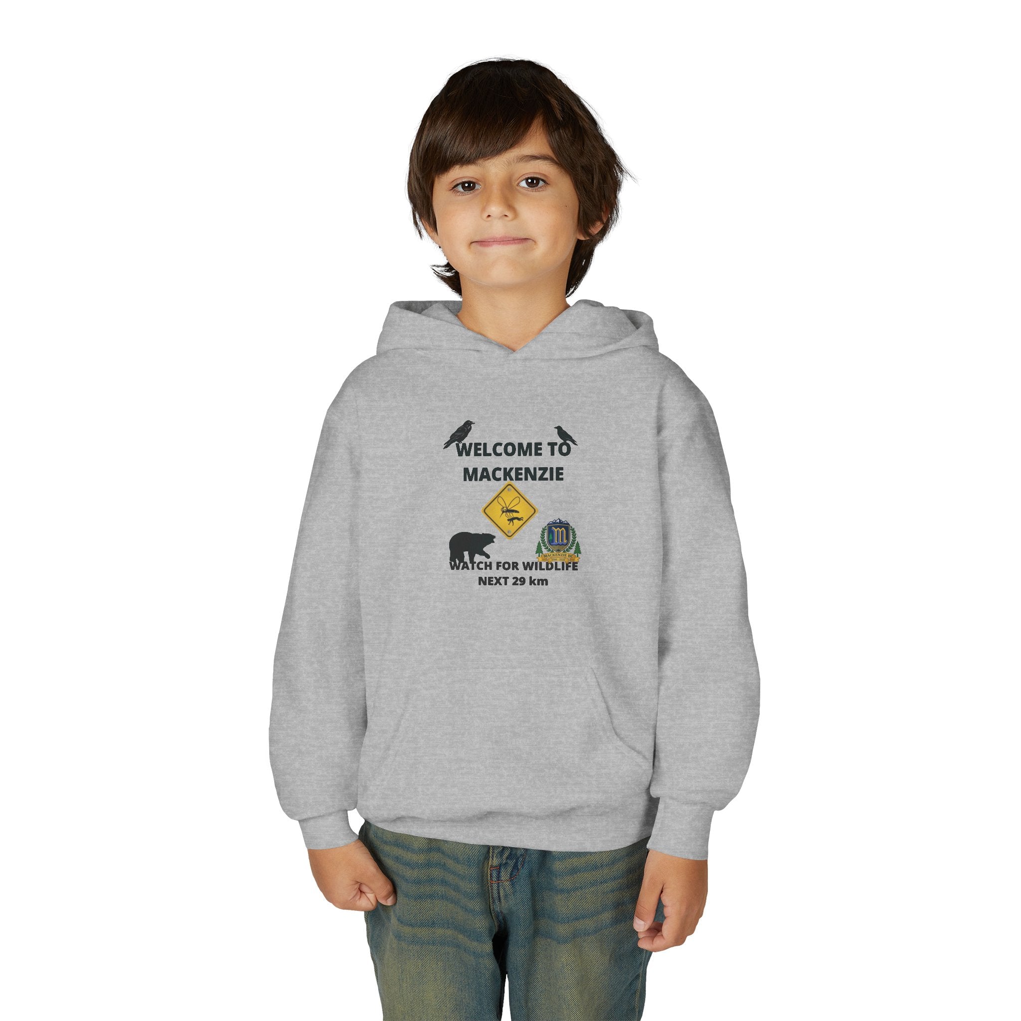 2 Design Youth Grey Hoodie — Mackenzie 60th Wildlife + Crushin it!