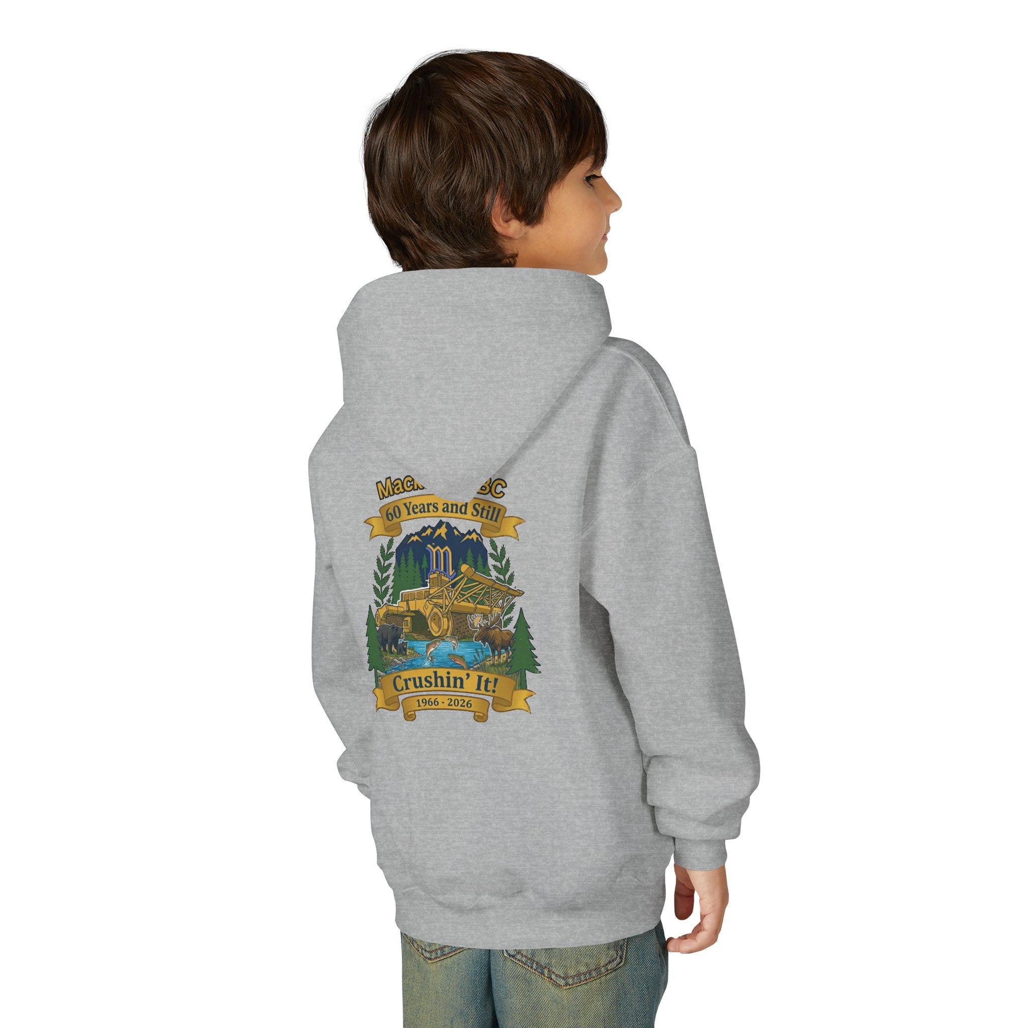 2 Design Youth Grey Hoodie — Mackenzie 60th Wildlife + Crushin it!