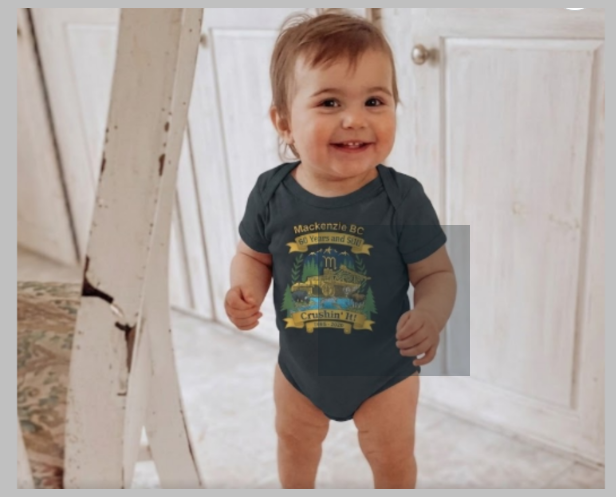 Vintage Camper Baby Onesie – "Wanderin' for Roam and Shine"