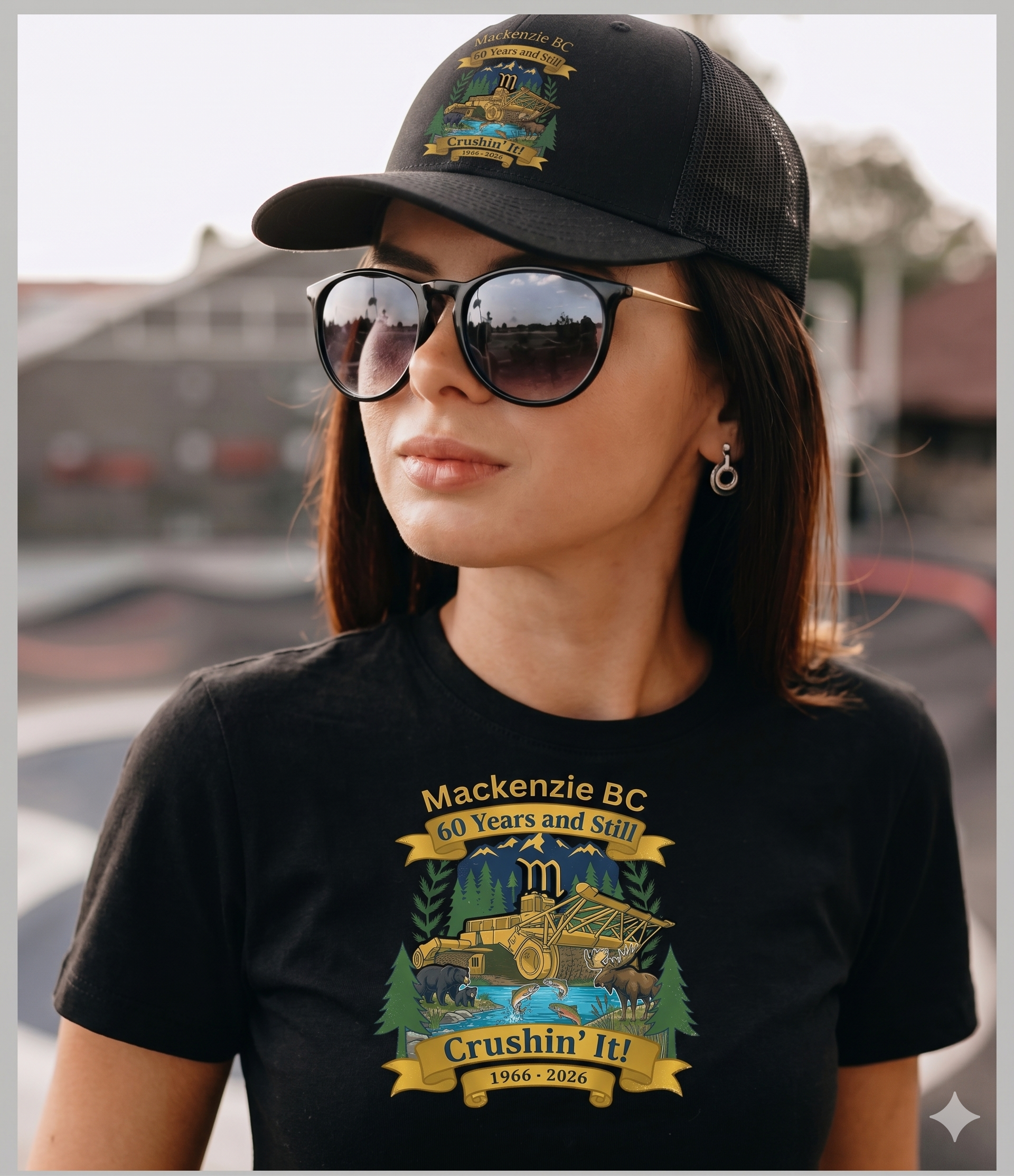 Retro Trucker Hat - 'Crushin' It' Vintage Camping Patch Cap
